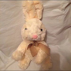 White/Cream Easter Bunny with Bow